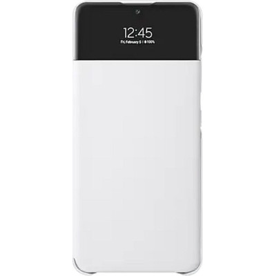 Official Samsung S-View Wallet Θήκη Samsung Galaxy A32 4G - White (EF-EA325PWEGEE)