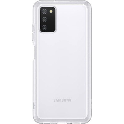 Official Samsung Θήκη Σιλικόνης Soft Clear Cover - Samsung Galaxy A03s - Transparent (EF-QA038TTEGEU)