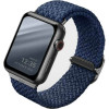 Uniq Aspen Braided Band - Premium Πλεκτό Λουράκι Apple Watch Ultra/SE/11/10/9/8/7/6/5/4 (49/46/45/44mm) - Oxford Blue (UNIQ-44MM-ASPOBLU)