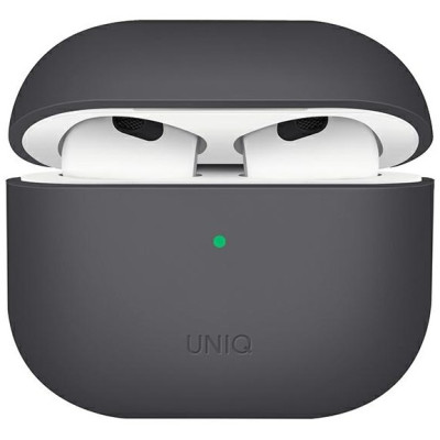 Uniq Lino Hybrid Case - Σκληρή Θήκη για AirPods 3rd Gen - Grey (UNIQ-AIRPODS(2021)-LINOGRY)