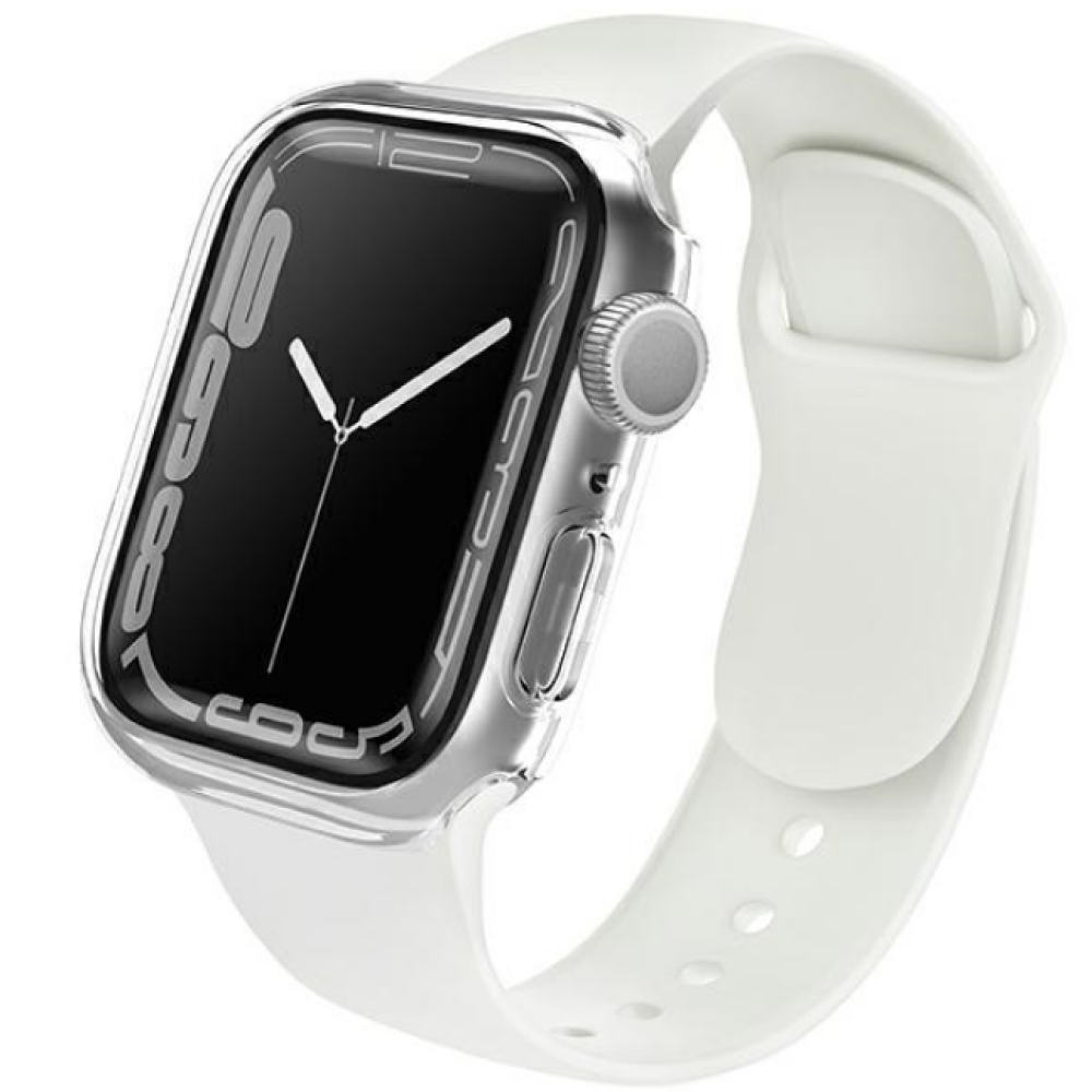 Uniq Legion Curved Glass - Θήκη με Tempered Glass Apple Watch 9 / 8 / 7 45mm - Clear (UNIQ-45MM-LEGNCLR)
