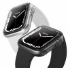 Uniq Glase Dual Pack Θήκη Σιλικόνης Apple Watch 9 / 8 / 7 45mm - Clear / Smoke - 2 Τεμάχια (UNIQ-45MM-GLSDUALPK)