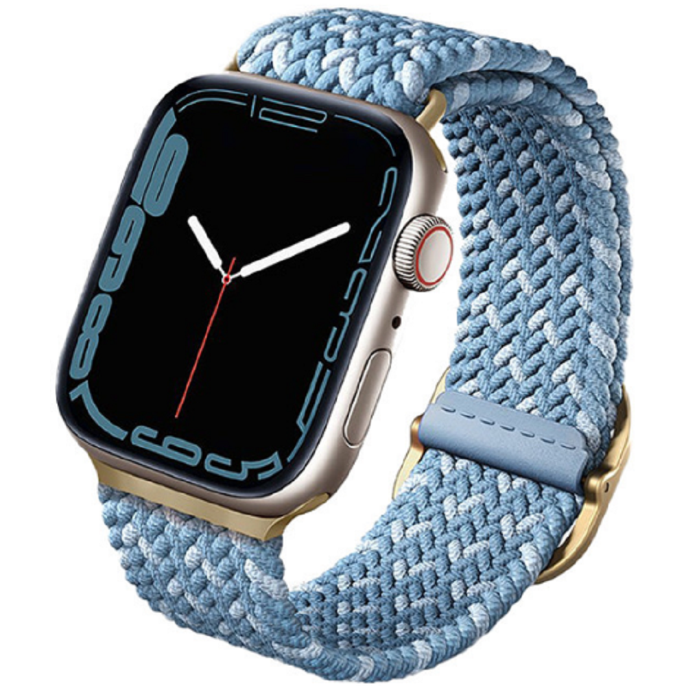 Uniq Aspen Braided Band - Premium Πλεκτό Λουράκι Apple Watch SE/11/10/9/8/7/6/5/4 (42/41/40mm) - Cerulean Blue (UNIQ-41MM-ASPDECBLU)