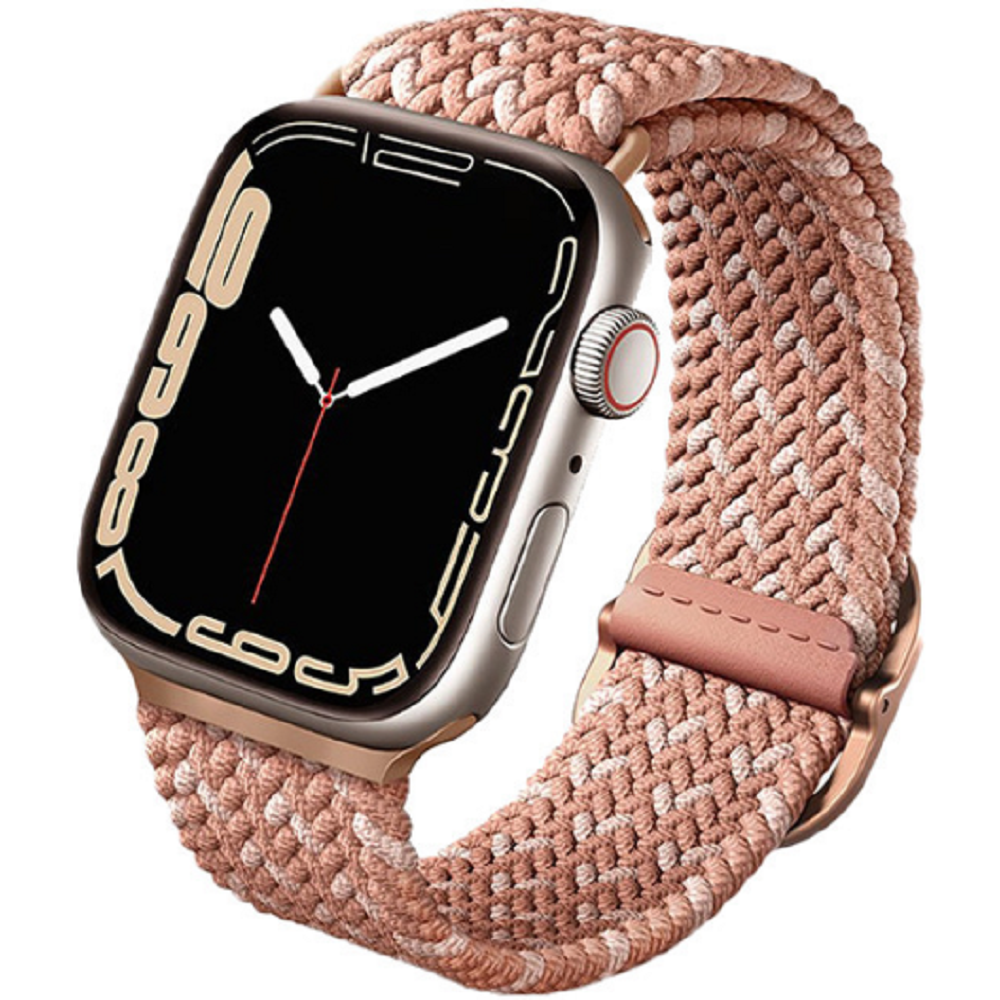 Uniq Aspen Braided Band - Premium Πλεκτό Λουράκι Apple Watch SE/11/10/9/8/7/6/5/4 (42/41/40mm) - Citrus Pink (UNIQ-41MM-ASPDECPNK)