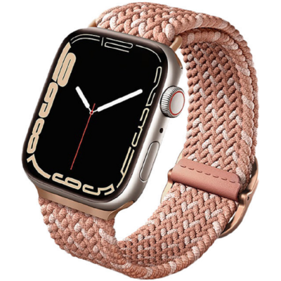 Uniq Aspen Braided Band - Premium Πλεκτό Λουράκι Apple Watch SE/11/10/9/8/7/6/5/4 (42/41/40mm) - Citrus Pink (UNIQ-41MM-ASPDECPNK)