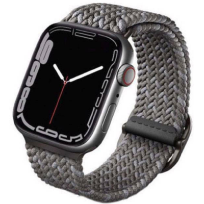 Uniq Aspen Braided Band - Premium Πλεκτό Λουράκι Apple Watch Ultra/SE/11/10/9/8/7/6/5/4 (49/46/45/44mm) - Pebble Grey (UNIQ-45MM-ASPDEPGRY)