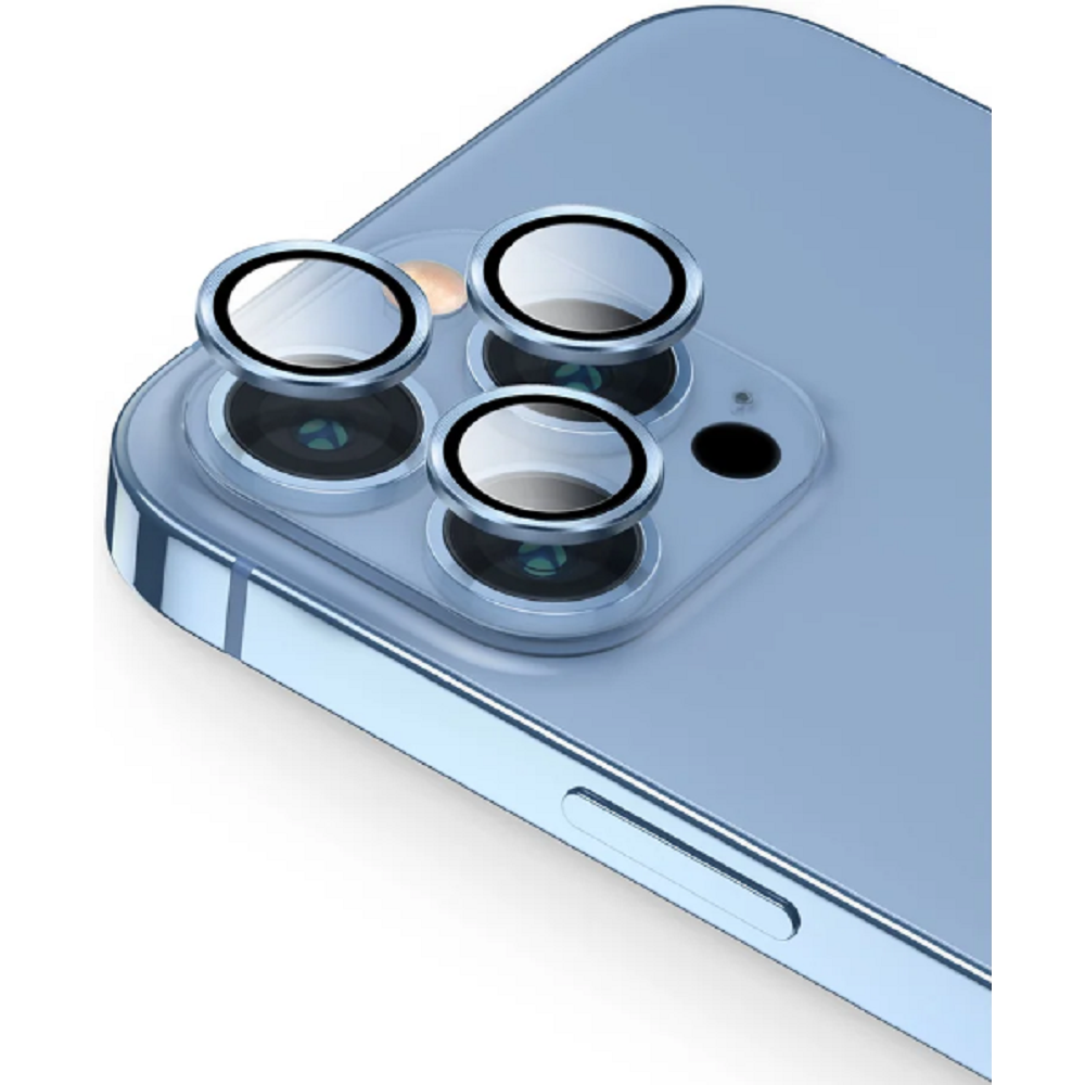 Uniq Optix Lens Protector - Αντιχαρακτικό Γυαλί Προστασίας για Φακό Κάμερας - Apple iPhone 13 Pro / 13 Pro Max - Arctic Blue (UNIQ-IP13P-13PM-LENSABLU)