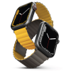 Uniq Revix Μαγνητικό Λουράκι Premium Σιλικόνης Apple Watch Ultra/SE/11/10/9/8/7/6/5/4 (49/46/45/44mm) - Mustard / Khaki (UNIQ-45MM-REVMUSKAK)