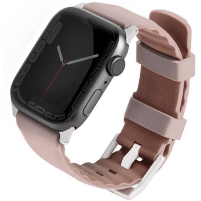 Uniq Linus Αδιάβροχο Λουράκι Premium Σιλικόνης Apple Watch SE/11/10/9/8/7/6/5/4 (42/41/40mm) - Pink (UNIQ-41MM-LINUSPNK)