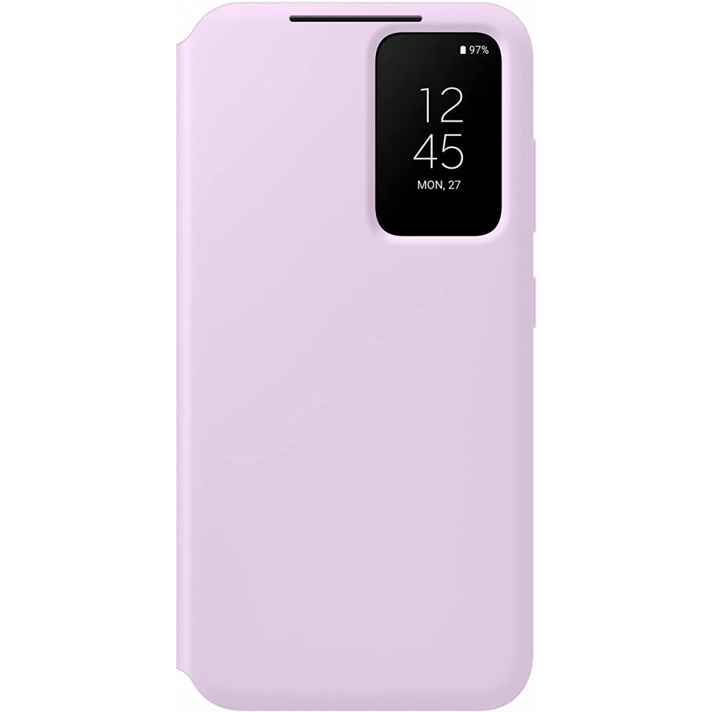 Official Samsung Smart Clear View Cover - Θήκη Flip με Ενεργό Πορτάκι Samsung Galaxy S23 - Lilac (EF-ZS911CVEGWW)