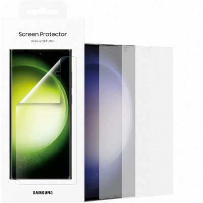 Official Samsung Screen Protector - Μεμβράνη Προστασίας Οθόνης Samsung Galaxy S23 Ultra - 2 Τεμάχια (EF-US918CTEGWW)