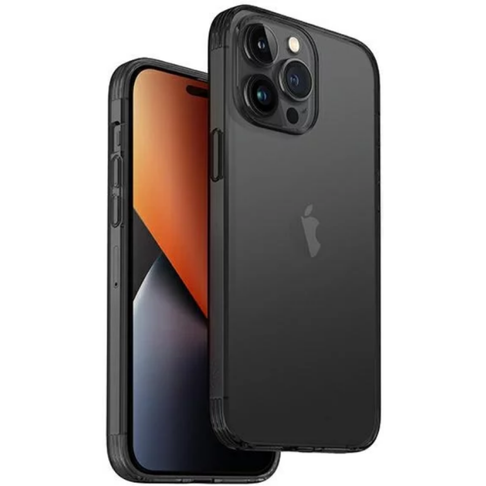 Uniq AirFender - Ανθεκτική Θήκη Σιλικόνης - Apple iPhone 14 Pro - Smoke (UNIQ-IP6.1P(2022)-AIRFGRY)