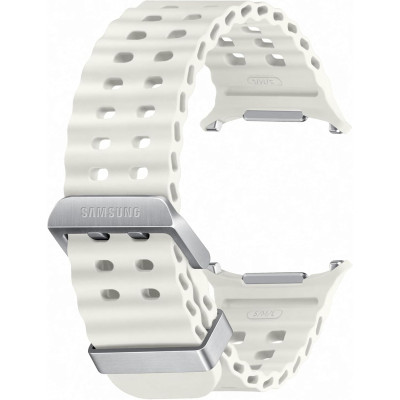 Αδιάβροχο Λουράκι από Καουτσούκ HNBR Rubber με Κούμπωμα από Τιτάνιο - Samsung Galaxy Watch Ultra 2025 / 2024 47mm - Official Samsung Marine Band - White Sand (ET-SNL70MWEGEU)
