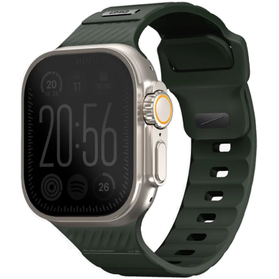 Uniq Stride - Ανθεκτικό Αδιάβροχο Λουράκι από Premium Καουτσούκ FKM - Apple Watch Ultra/SE/11/10/9/8/7/6/5/4 (49/46/45/44mm) - Green (UNIQ-49MM-STRIGRN)