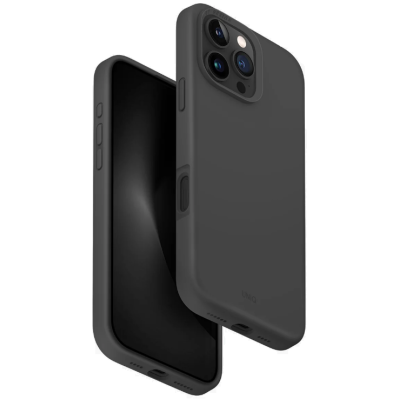 Θήκη Apple iPhone 16 Pro Max - Uniq Lino Hue MagClick Ανθεκτική Σκληρή με MagSafe & 2 x Πλαίσια Κάμερας - Grey (UNIQ-IP6.9P(2024)-LINOHMGRY)