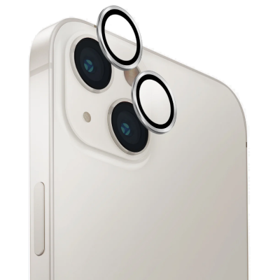 Αντιχαρακτικό Γυαλί Προστασίας Apple iPhone 14 / 14 Plus - Uniq Optix Lens Protector για Φακό Κάμερας - Silver (UNIQ-IP6.1-6.7M-LENSSIL)