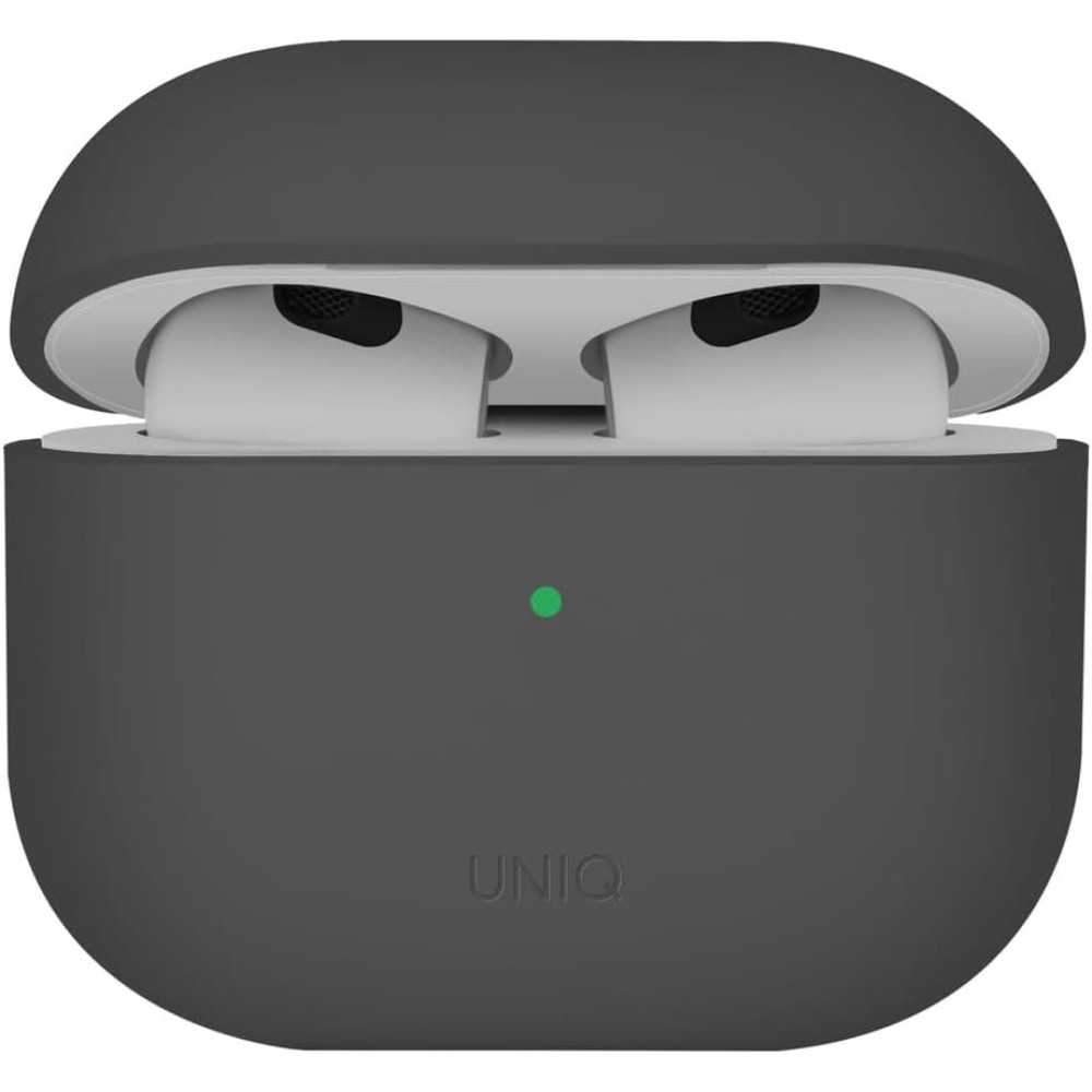 Θήκη AirPods 4th Gen Uniq Lino Σκληρή - Grey (UNIQ-AIRPODS(2024)-LINOGRY)