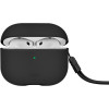 Θήκη AirPods 4th Gen Uniq Lyden Duo Series Premium Σκληρή από Vegan Δέρμα με Λουράκι Χειρός - Black (UNIQ-AIRPODS(2024)-LYDBLK)