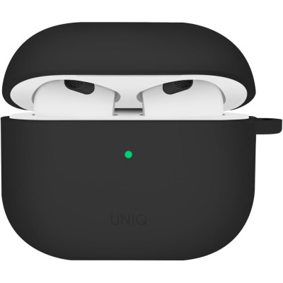 Θήκη AirPods 4th Gen Uniq Nexo Σκληρή με Ear Hooks / Άγκιστρα Αυτιών - Black (UNIQ-AIRPODS(2024)-NEXOBLK)