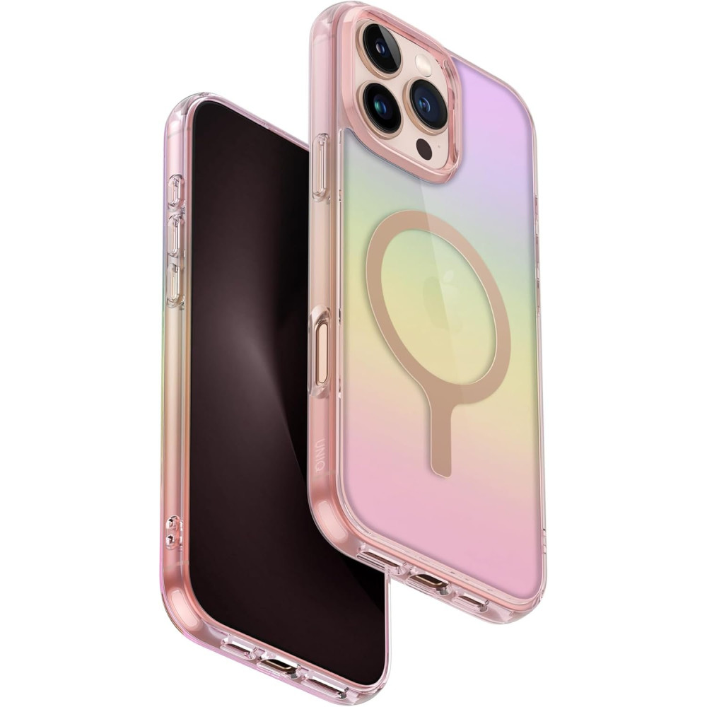 Θήκη iPhone 16 Pro Max Uniq Iridescia Ανθεκτική & Ιριδίζουσα με MagSafe - Pink Prism (UNIQ-IP6.9P(2024)-IRDMPPRS)