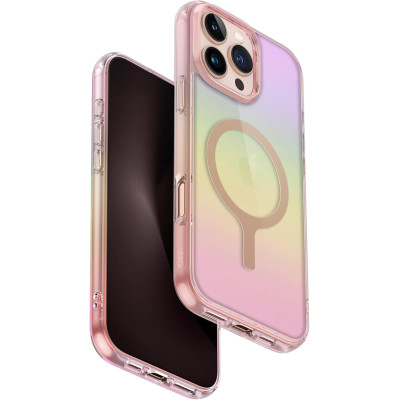 Θήκη iPhone 16 Pro Max Uniq Iridescia Ανθεκτική & Ιριδίζουσα με MagSafe - Pink Prism (UNIQ-IP6.9P(2024)-IRDMPPRS)