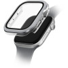 Θήκη Apple Watch 11 / 10 46mm Uniq Voute με Tempered Glass - Silver (UNIQ-46MM-VOUSIL)