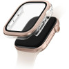 Θήκη Apple Watch 11 / 10 46mm Uniq Voute με Tempered Glass - Rose Gold (UNIQ-46MM-VOURGLD)