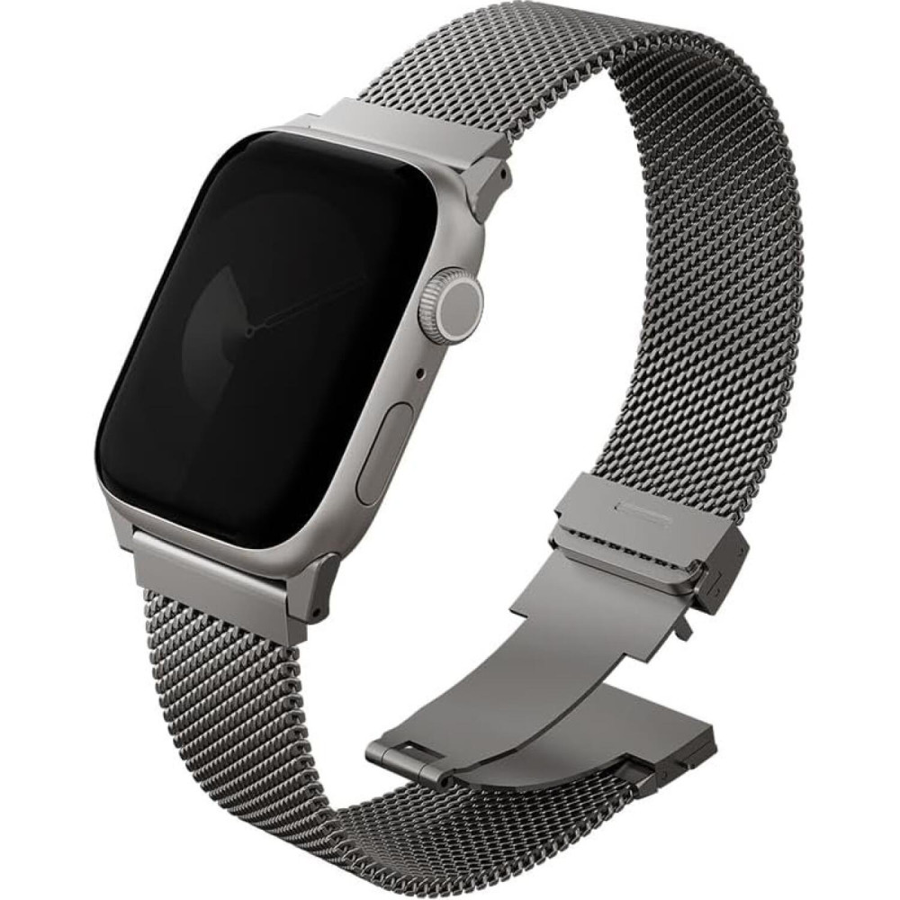 Λουράκι Apple Watch Ultra/SE/11/10/9/8/7/6/5/4 (49/46/45/44mm) Uniq Dante Pro από Ανοξείδωτο Ατσάλι - Titanium Silver (UNIQ-49MM-DANPTSIL)