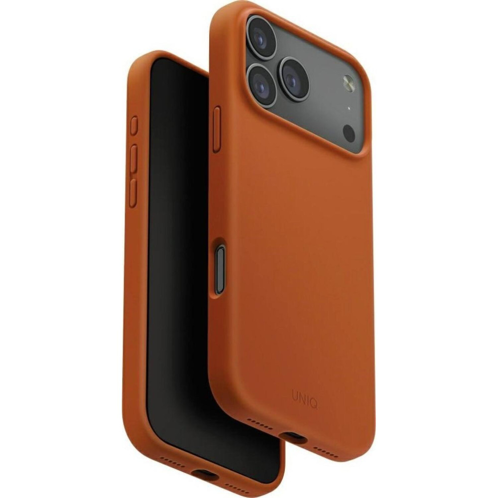 Θήκη iPhone 17 Pro Max Uniq Lino MagClick Ανθεκτική Premium Σιλικόνης με MagSafe - Sunset Orange (UNIQ-IP6.9P(2025)-LINOMSORG)
