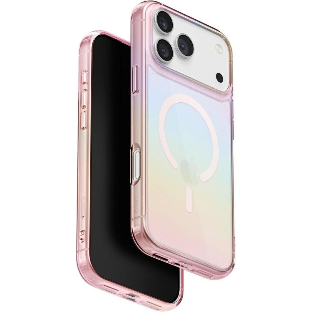 Θήκη iPhone 17 Pro Uniq Iridescia Ανθεκτική & Ιριδίζουσα με MagSafe - Pink Prism (UNIQ-IP6.3P(2025)-IRDMPPRS)