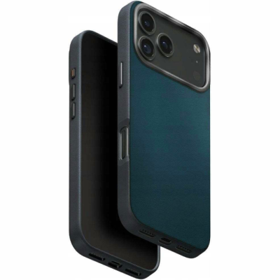 Θήκη iPhone 17 Pro Uniq Lyden Duo Series MagClick Ανθεκτική με MagSafe από Premium Vegan Δέρμα & Μεταλλικό Πλαίσιο Κάμερας - Steel Blue / Charchoal (UNIQ-IP6.3P(2025)-LDSSBLUCHR)