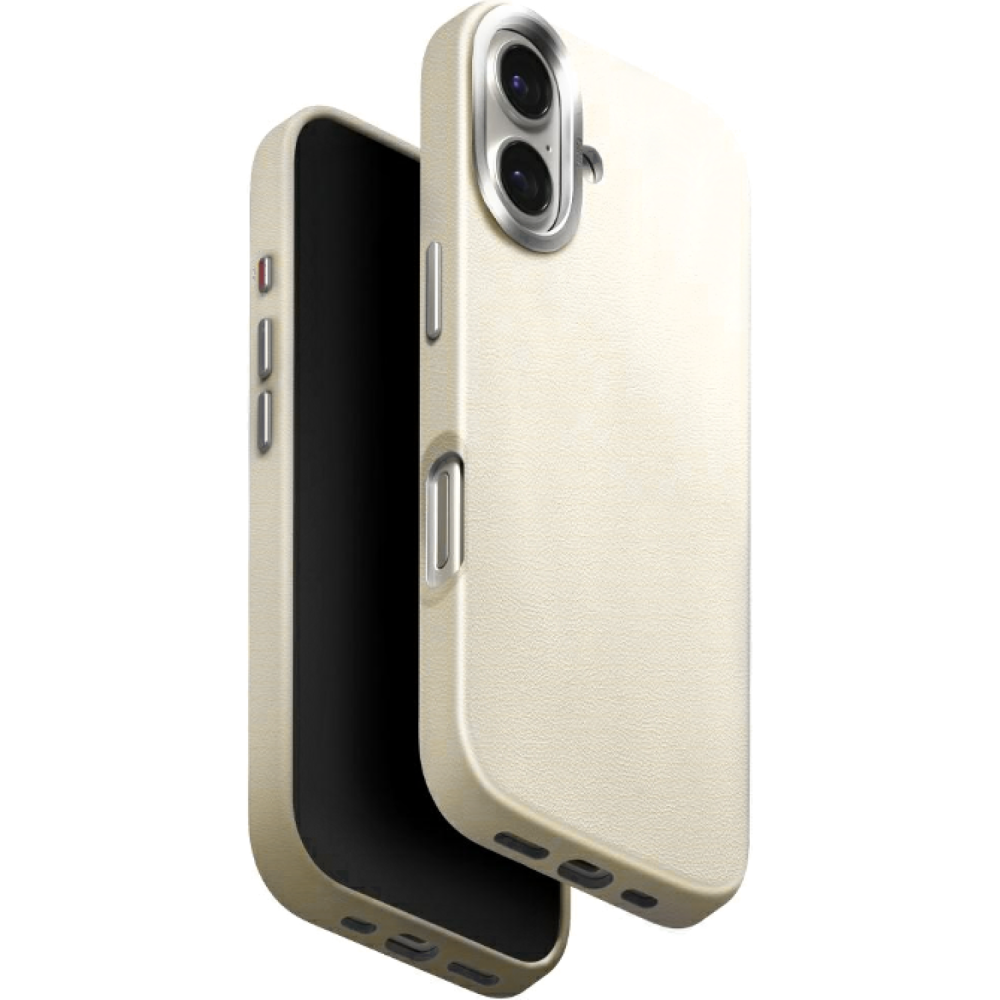 Θήκη iPhone 17 Uniq Lyden Ανθεκτική με MagSafe από Premium Vegan Δέρμα & Μεταλλικό Πλαίσιο Κάμερας - Clay (UNIQ-IP6.3(2025)-LYDMCLAY)