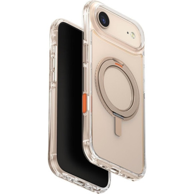 Θήκη iPhone Air Uniq Swivix Ανθεκτική Διάφανη με MagSafe & Περιστρεφόμενο KickStand - Taupe Gold (UNIQ-IP6.6(2025)-SWVTGLD)