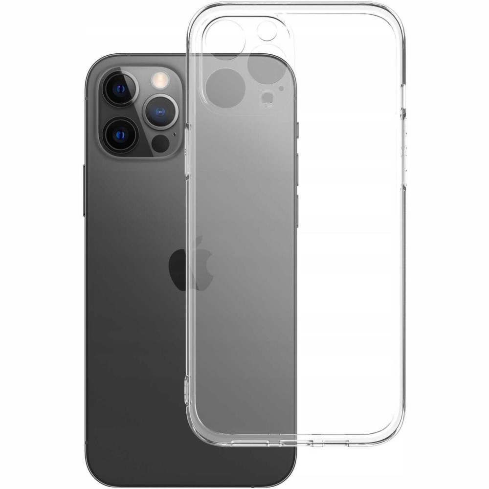 Θήκη iPhone 12 Pro Max Spacecase Clear Case Διάφανη Σιλικόνης 1mm - Transparent (5905719106249)