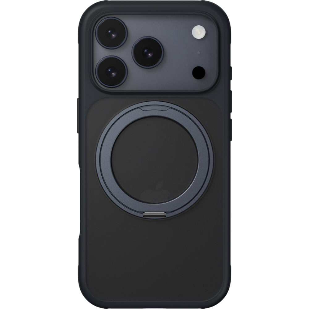 Θήκη iPhone 17 Pro MagEasy MagStand M Ανθεκτική Ημιδιάφανη με MagSafe & Περιστρεφόμενο KickStand - Midnight (MPH17P262MG25)