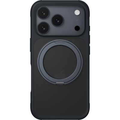 Θήκη iPhone 17 Pro MagEasy MagStand M Ανθεκτική Ημιδιάφανη με MagSafe & Περιστρεφόμενο KickStand - Midnight (MPH17P262MG25)