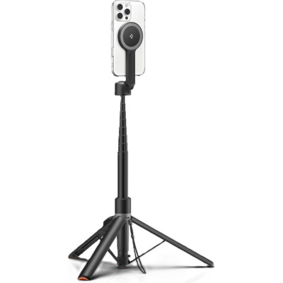 Τρίποδο Spigen S581W Selfie Stick Tripod MagFit Plus MagSafe Ασύρματο Bluetooth Selfie Stick με Τηλεχειριστήριο - Black (AMP09534)