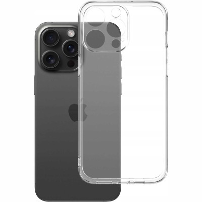 Θήκη iPhone 15 Pro Max Spacecase Clear Case Διάφανη Σιλικόνης 1mm - Transparent (5905719106355)