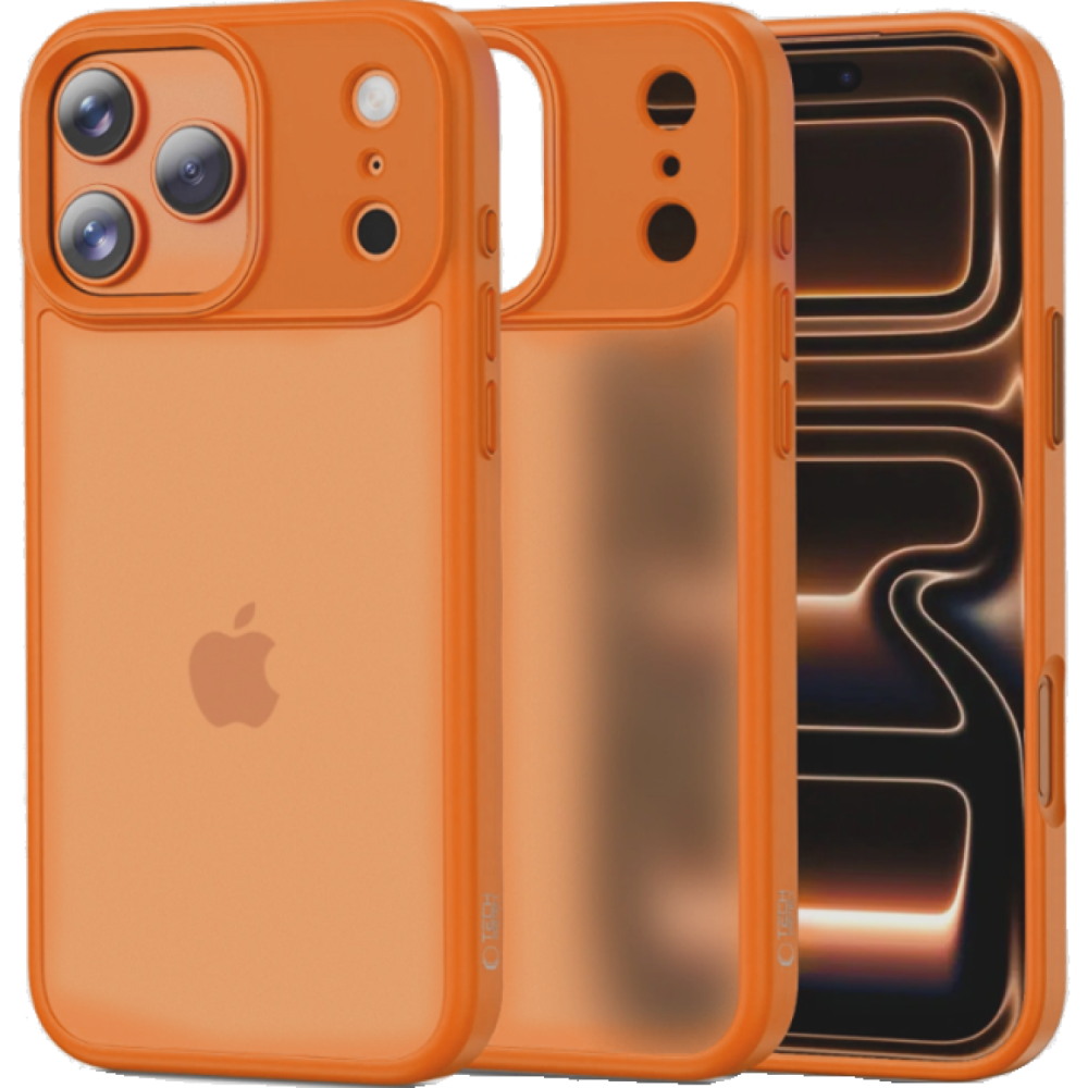Θήκη iPhone 17 Pro Tech-Protect MagMat Σκληρή Ημιδιάφανη - Matte Cosmic Orange (5906302333967)