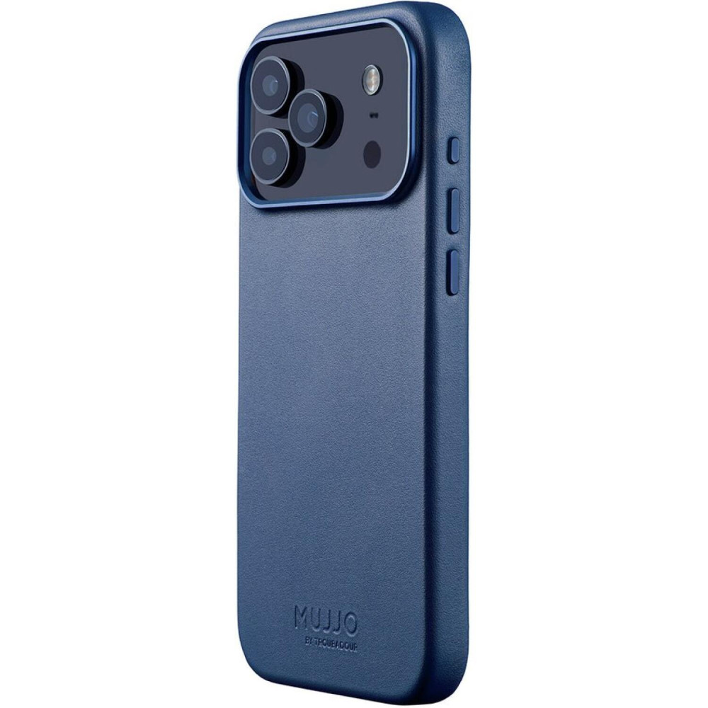 Θήκη iPhone 17 Pro Max MUJJO by Troubadour Full Leather Case Δερμάτινη με MagSafe - Monaco Blue (MUJJO-CL-063-BL)