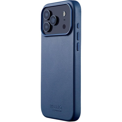 Θήκη iPhone 17 Pro Max MUJJO by Troubadour Full Leather Case Δερμάτινη με MagSafe - Monaco Blue (MUJJO-CL-063-BL)