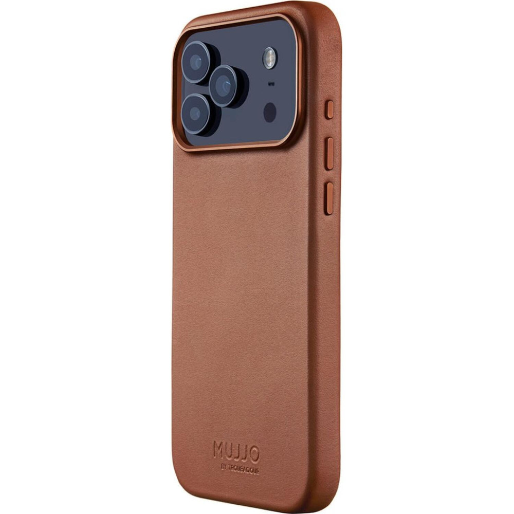 Θήκη iPhone 17 Pro Max MUJJO by Troubadour Full Leather Case Δερμάτινη με MagSafe - Tan (MUJJO-CL-063-TN)
