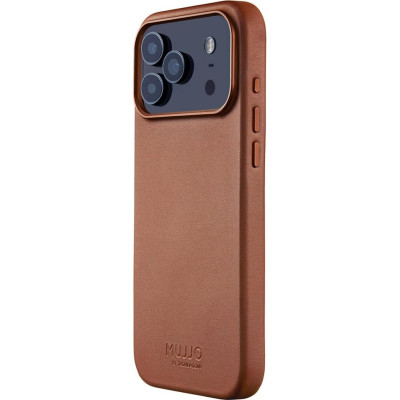 Θήκη iPhone 17 Pro Max MUJJO by Troubadour Full Leather Case Δερμάτινη με MagSafe - Tan (MUJJO-CL-063-TN)