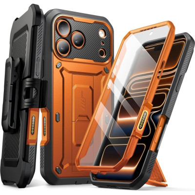 Θήκη iPhone 17 Pro Max Supcase Unicorn Beetle Pro Ανθεκτική Full Body 360° με KickStand - Coral (843439159846)