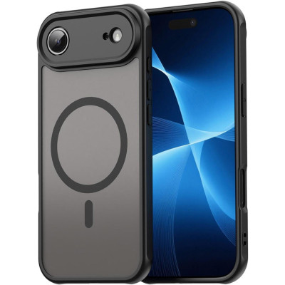 Θήκη iPhone Air Techsuit HaloFrost II MagSafe Σκληρή Ημιδιάφανη με MagSafe - Black (5949419296770)