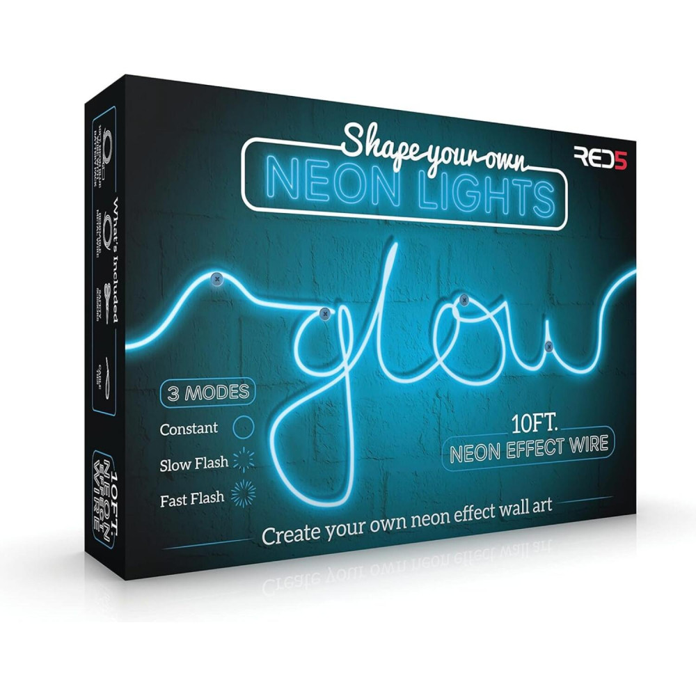 Διακοσμητικό Φωτιστικό The Source RED5 Shape Your Own Neon Lights Νέον Flex Σύρμα 3 Μέτρα - Blue Neon (5060512156928)