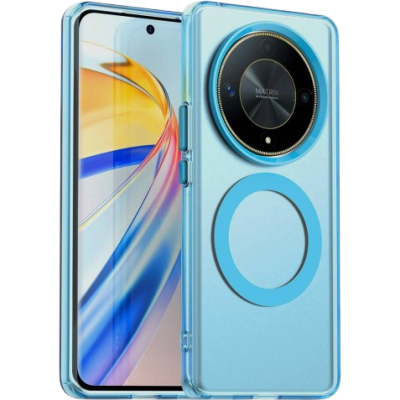 Θήκη Honor Magic6 Lite Techsuit CandyCase Σκληρή Ημιδιάφανη με MagSafe - Blue (5949419311084)