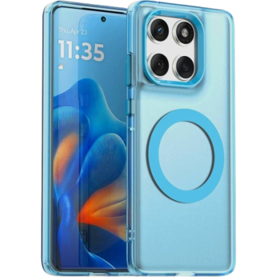 Θήκη Motorola Edge 60 / Edge 60 Fusion Techsuit CandyCase Σκληρή Ημιδιάφανη με MagSafe - Blue (5949419319165)