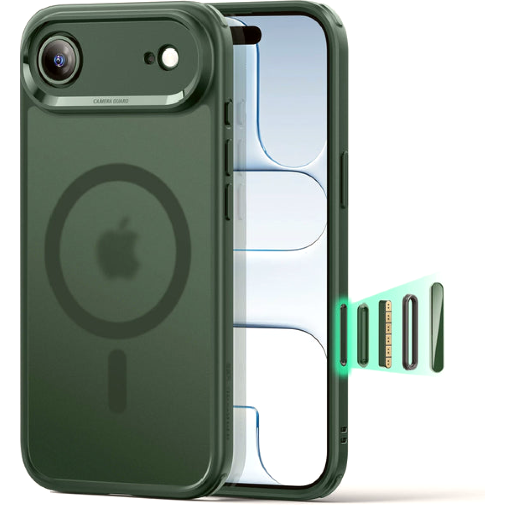 Θήκη iPhone Air ESR Classic Hybrid Magnetic Ανθεκτική με MagSafe & Κάλυμμα για Camera Control - Frosted Green (4894240289297)