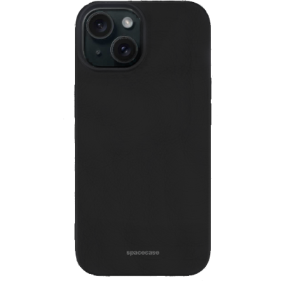 Θήκη iPhone 15 Spacecase Silicone Case Σιλικόνης - Black (5905719103460)